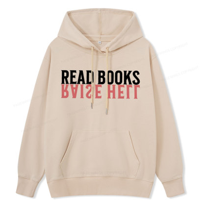 Pagewings Raise Hell Read Books  Unisex Classic Hoodie