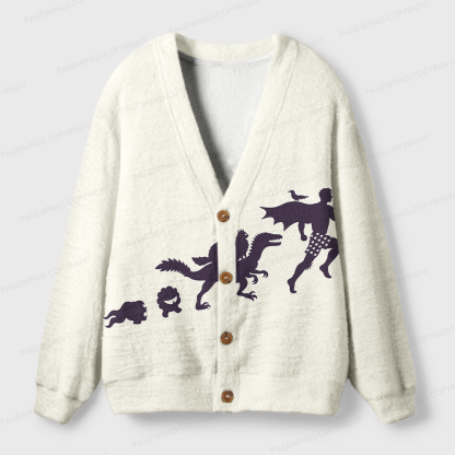 Pagewings Sci Fi Book Lover Light Knit Unisex Cardigan Sweaters