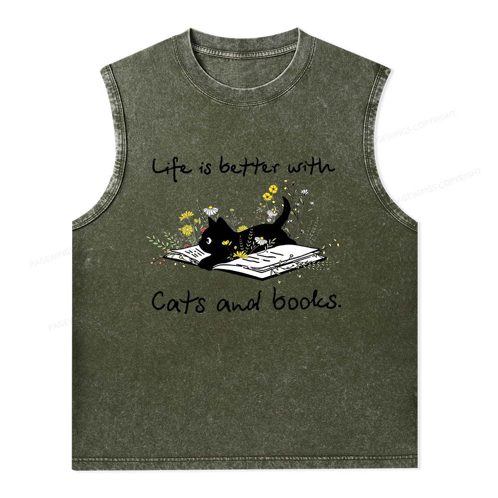 [Copy]Pagewings Public Library Sweatshirt Unisex Washed Tank Top