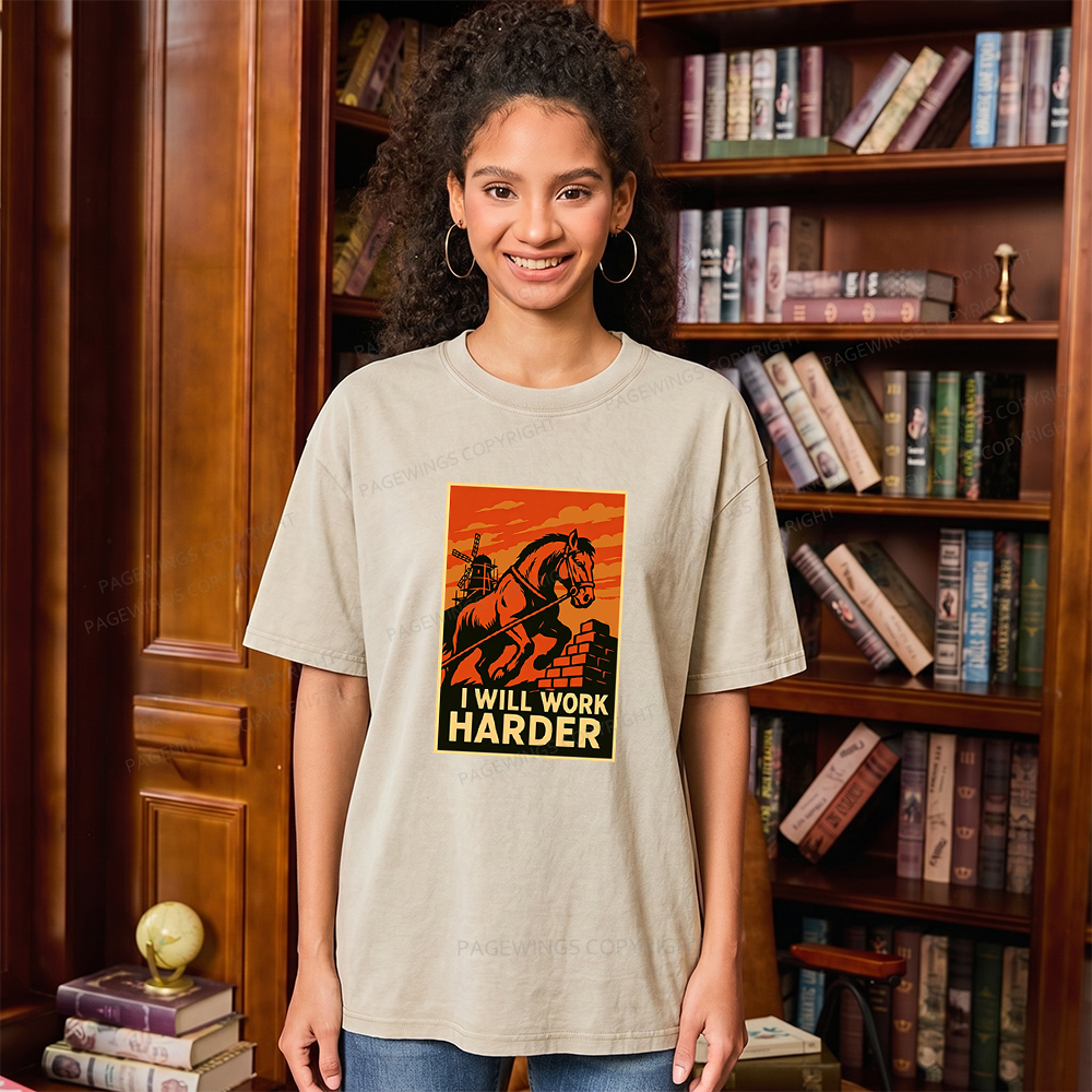 Pagewings Dystopia Quote Unisex Washed T-shirt