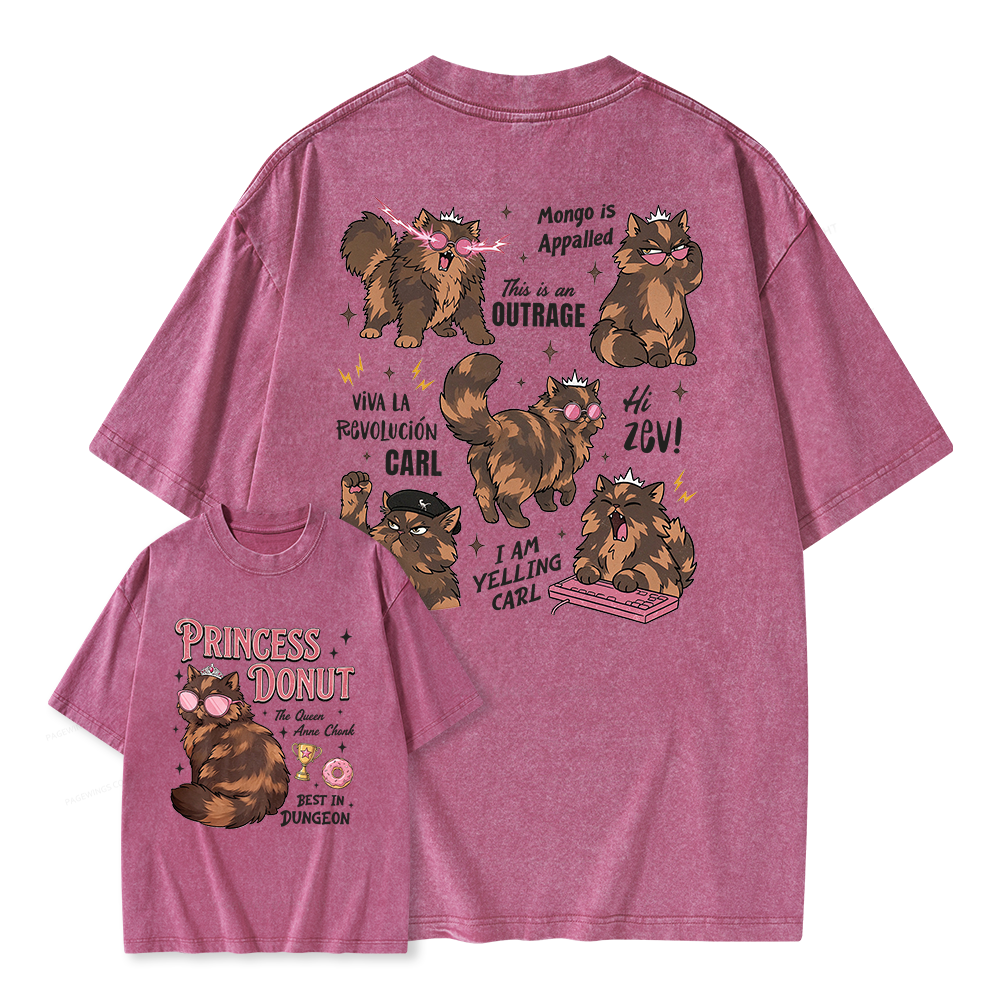 Pagewings Sci Fi Reader Unisex Washed T-shirt