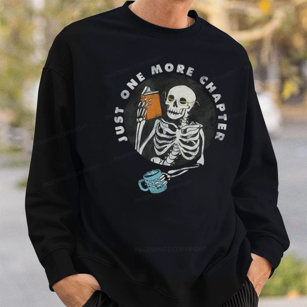 Pagewings Halloween Just One More Chapter Unisex Classic Sweatshirt
