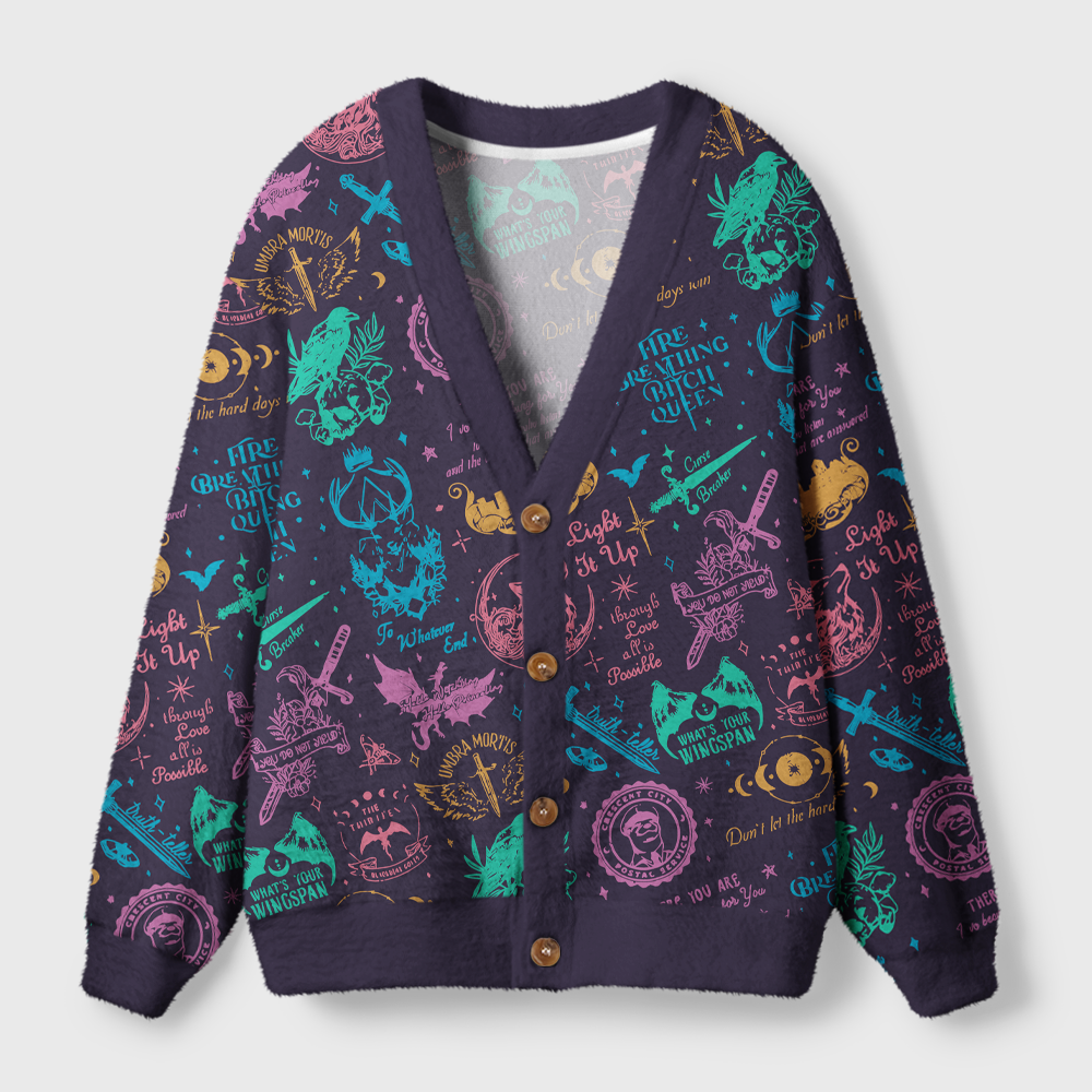 Pagewings Fantasy Light Knit Unisex Cardigan Sweaters