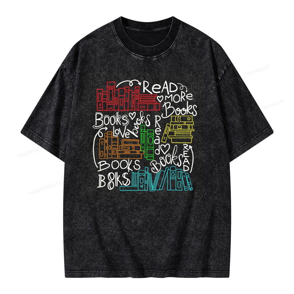 Pagewings Reading Week Shirt For Teachers & Read America Unisex Washed T-shirt