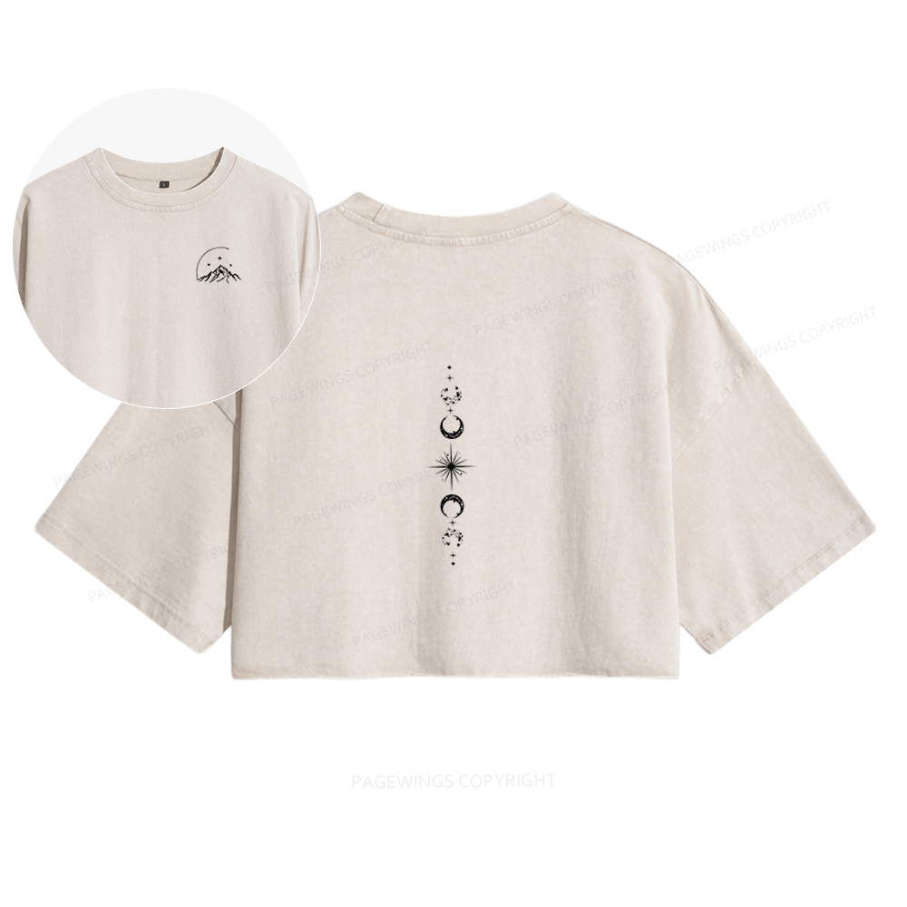 Pagewings Hello Feyre Darling Women's Washed Cropped T-shirt