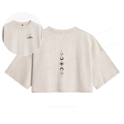 Pagewings Hello Feyre Darling Women's Washed Cropped T-shirt