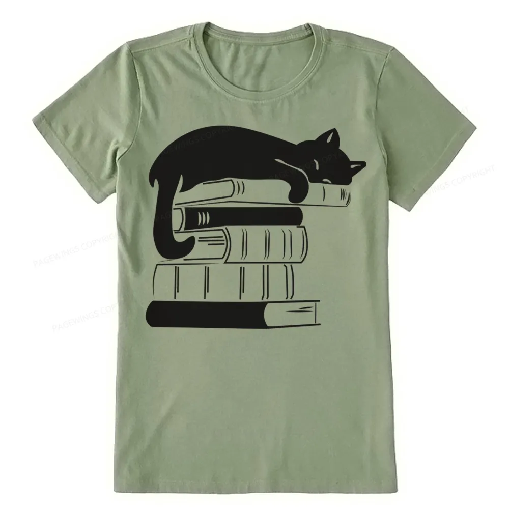 Pagewings Books And Cats Unisex Classic T-shirt
