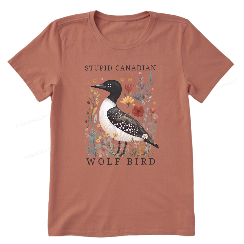 Pagewings Stupid Canadian Wolf Bird Unisex Classic T-shirt