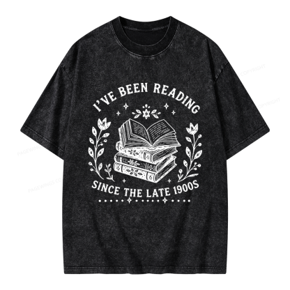 Pagewings I’ve Been Reading Since The Late 1900s Unisex Washed T-shirt