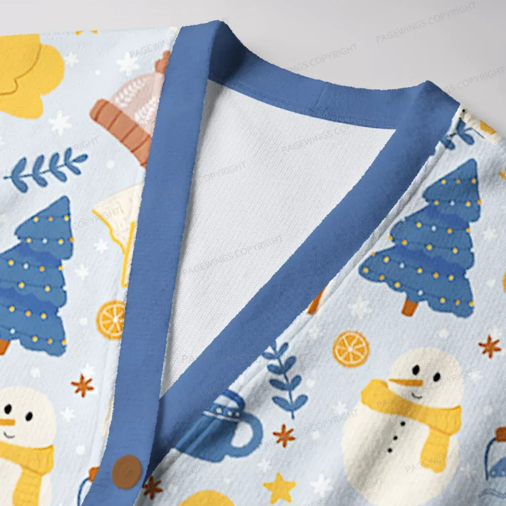 Pagewings Winter Reading Vibes Unisex Ugly Cardigan Sweaters