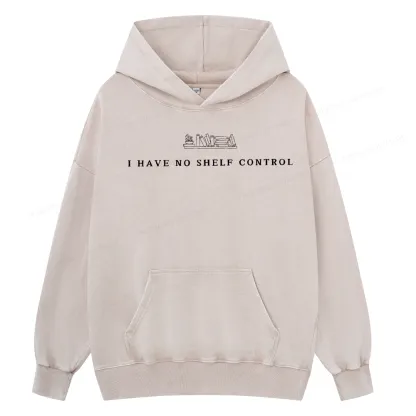 Pagewings I Have No Shelf Control Unisex Washed Hoodie