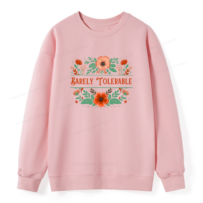 Pagewings Barely Tolerable Book Lover Unisex Classic Sweatshirt