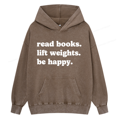 Pagewings Book Lover Gym Unisex Washed Hoodie