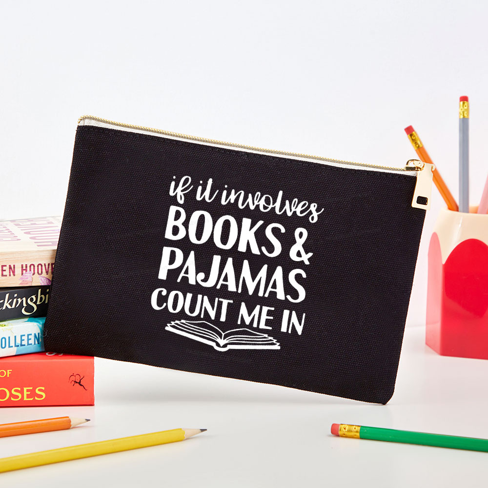 Pagewings Books And Pajamas  Pouch