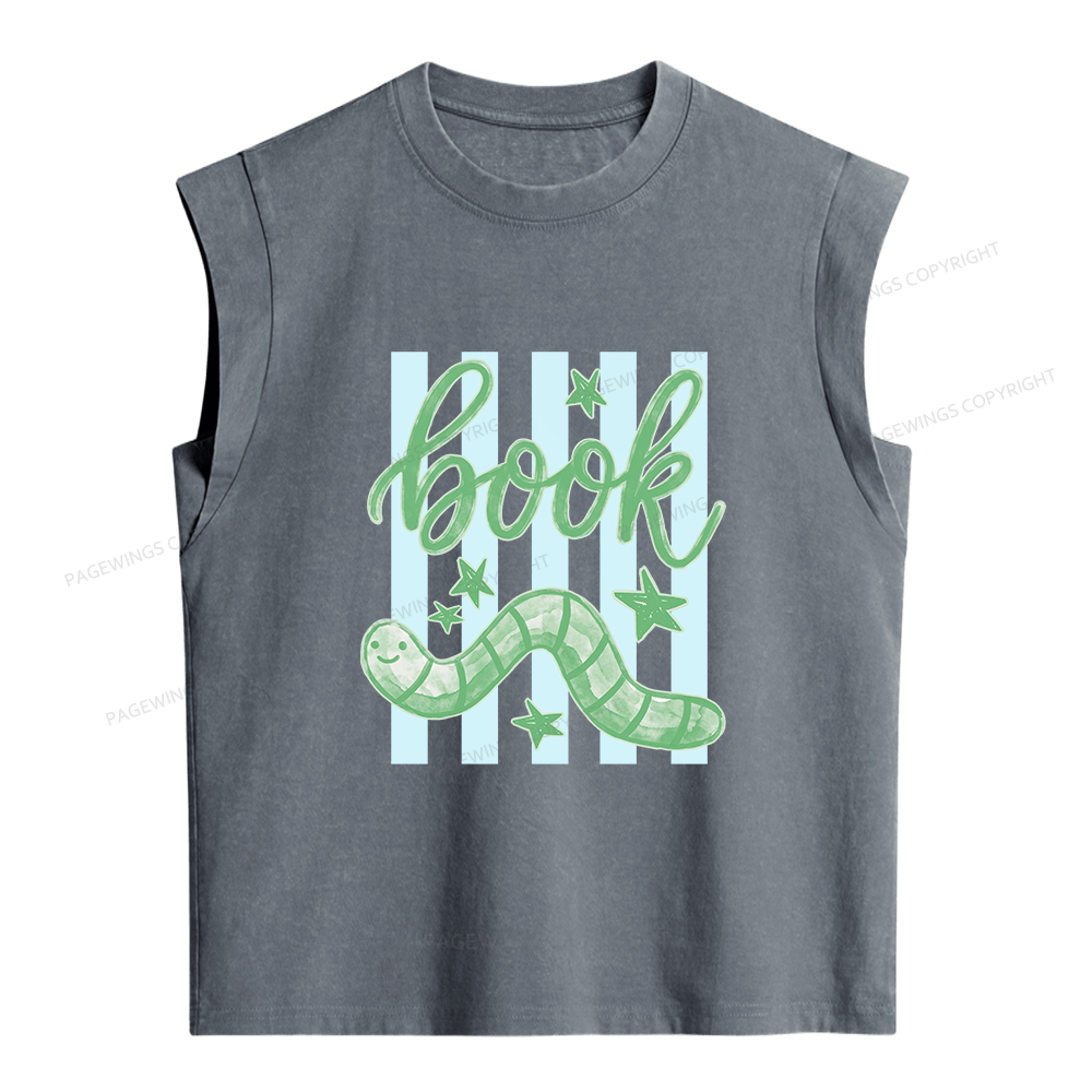 Pagewing Reading Lover Women's Washed Tank Top