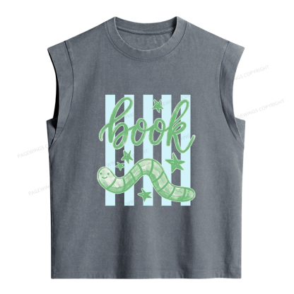 Pagewing Reading Lover Women's Washed Tank Top