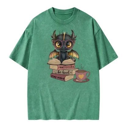 Pagewings Fourth Wing Dargon Unisex Washed T-shirt