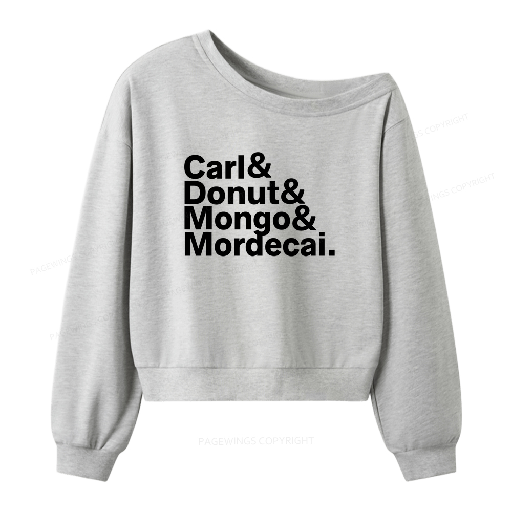 Pagewings Sci-Fi Book Lovers Women Off Shoulder Sweatshirt