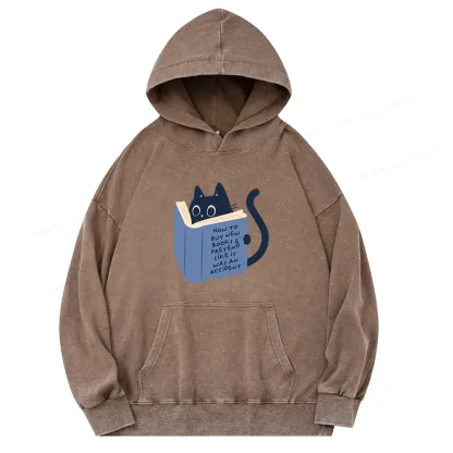 Pagewings How To Buy New Books Unisex Washed Hoodie
