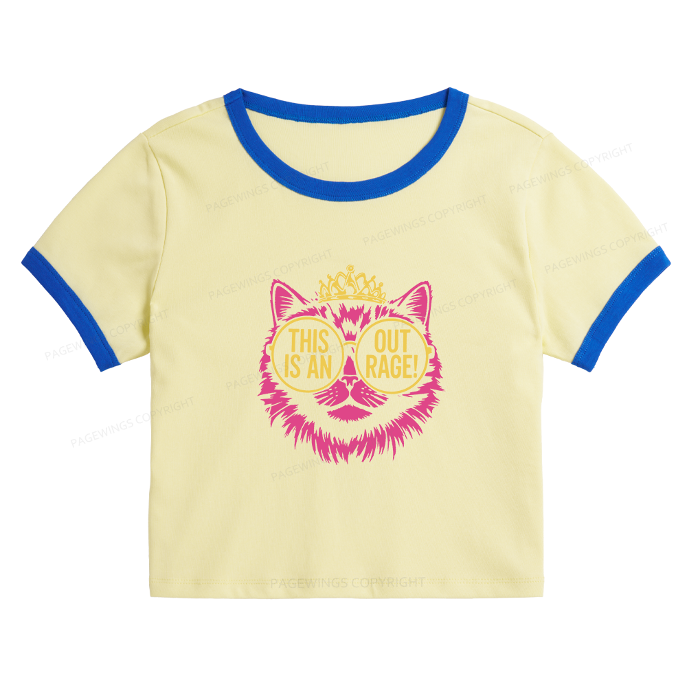 Pagewings Sci-Fi Lover Baby Tee Cropped Ringer T-Shirt