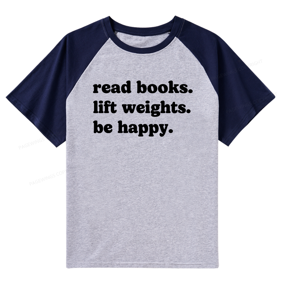Pagewings Book Lover Gym Raglan T-shirt
