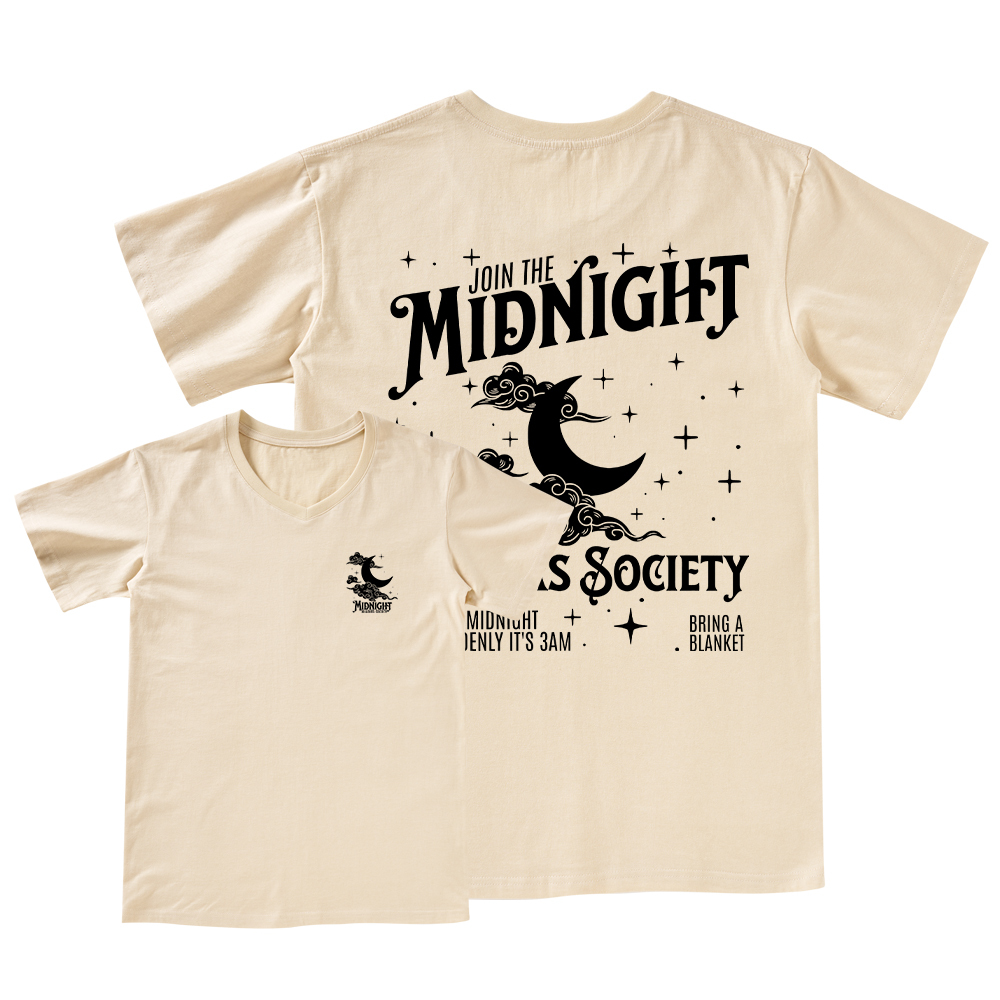 Pagewings Late night readers book club V-neck T-shirt