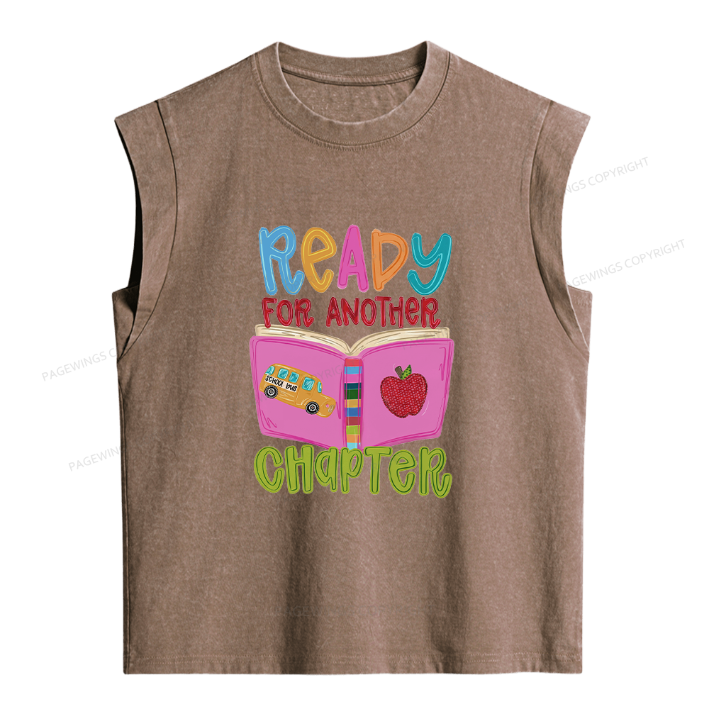 Pagewings Ready For Another Chapter Women's Washed Tank Top