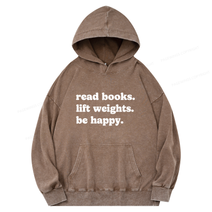 Pagewings Book Lover Gym Unisex Washed Hoodie