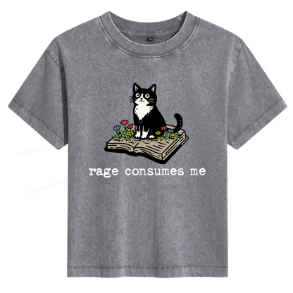 Pagewings Rage Consumes Me Women's Washed T-shirt