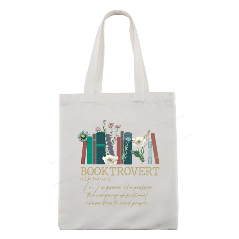 Pagewings Booktrovert Tote Bag