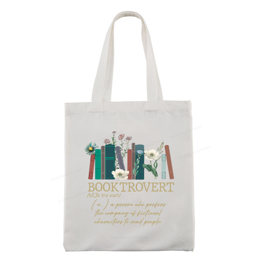 Pagewings Booktrovert Tote Bag