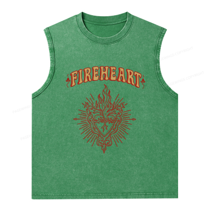 Pagewings Fireheart Unisex Washed Tank Top