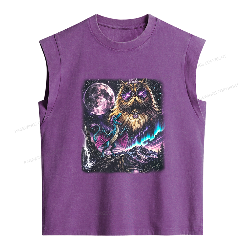 Pagewings Sci Fi Bookish Women's Washed Tank Top