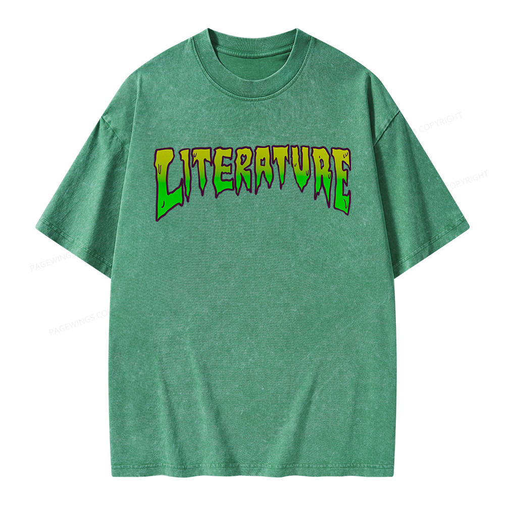 Pagewings Literature Unisex Washed T-shirt