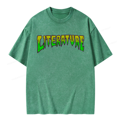 Pagewings Literature Unisex Washed T-shirt