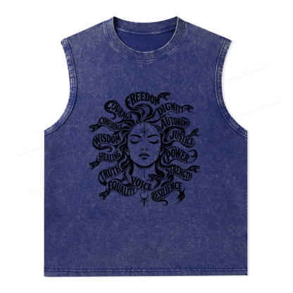 Pagewings Greek Mythology Unisex Washed Tank Top