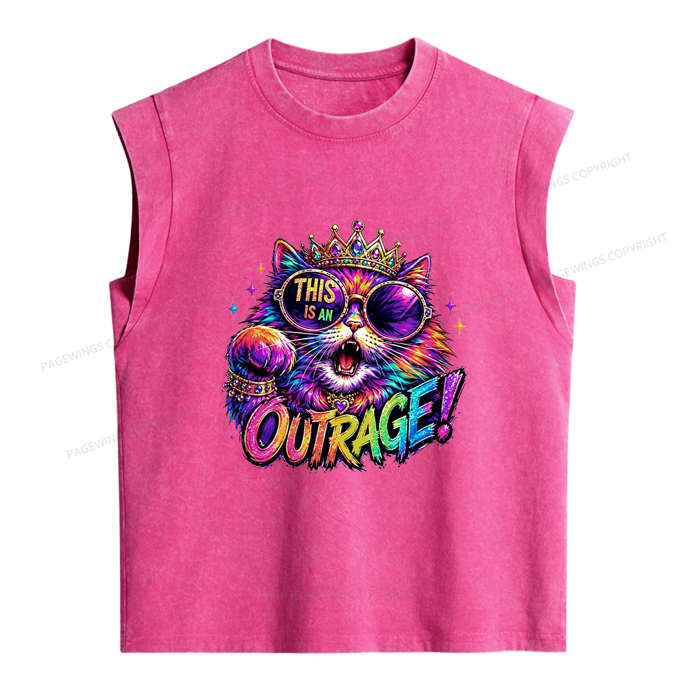 Pagewings Sci-Fi Book Lover Women's Washed Tank Top