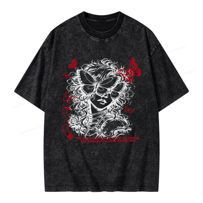 Pagewings Dark Fantasy Lover Unisex Washed T-shirt