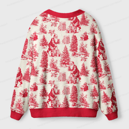 Pagewings Christmas Bookish Light Knit Unisex Cardigan Sweaters