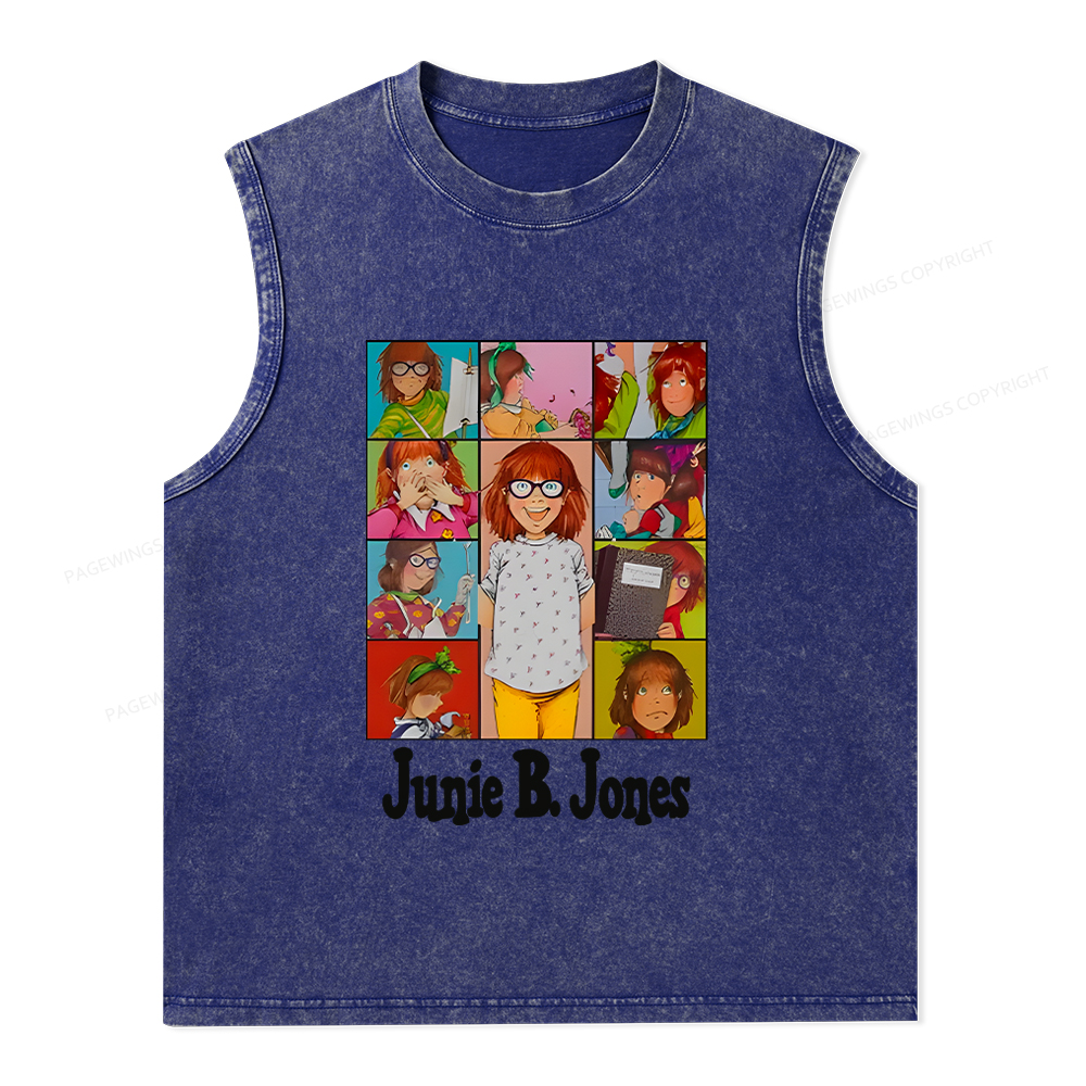 Pagewings Junie B Jones Unisex Washed Tank Top