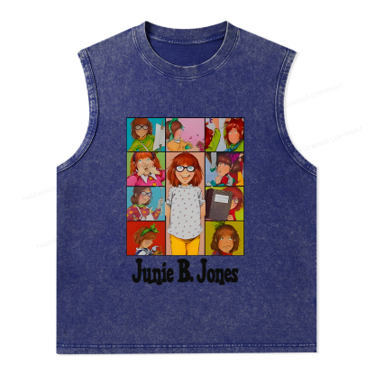 Pagewings Junie B Jones Unisex Washed Tank Top