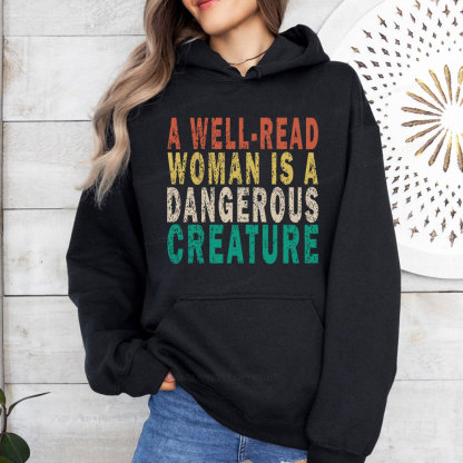 Pagewings A Well-Read Woman Is A Dangerous Creature Unisex Classic Hoodie