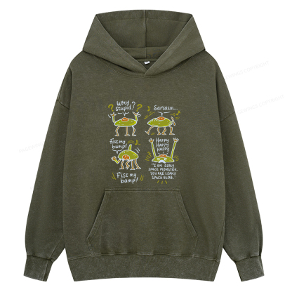 Pagewings Rocky Amaze Book lover Unisex Washed Hoodie