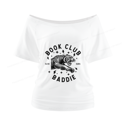 Pagewings Book Club Women Off Shoulder T-shirts