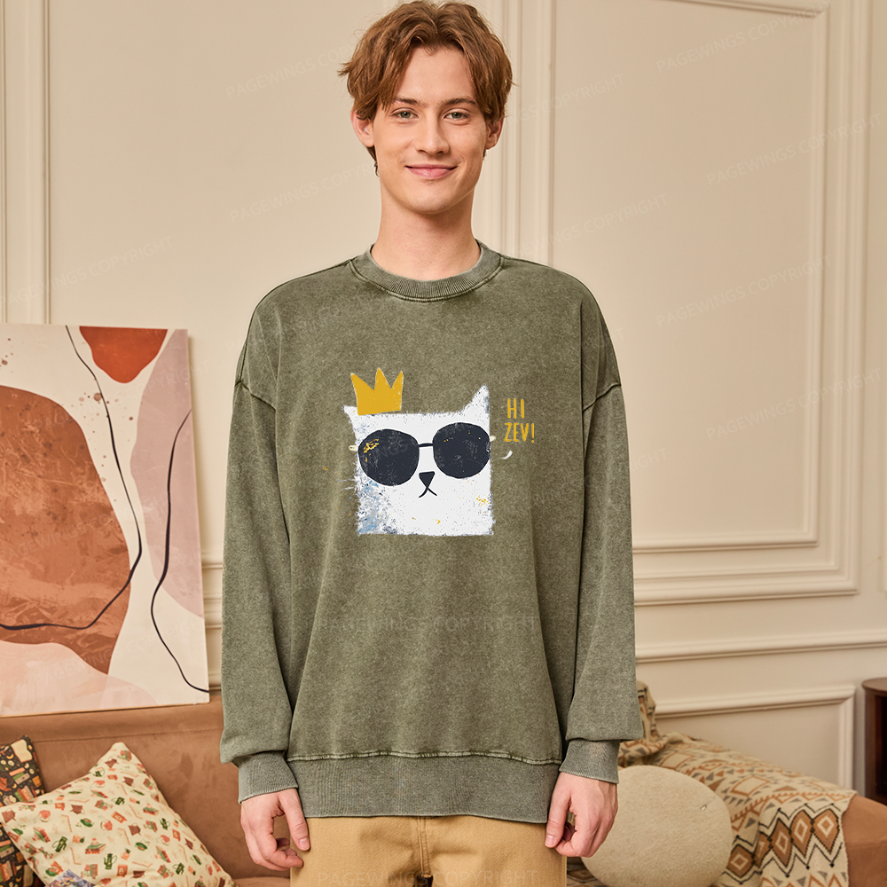 Pagewings Sci-Fi Bookish Unisex Washed Sweatshirt