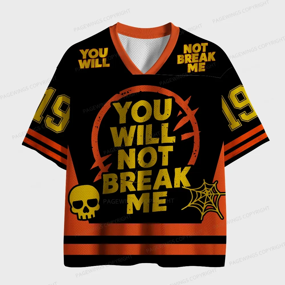 Pagewings You Will Not Break Me Unisex Mesh Jersey