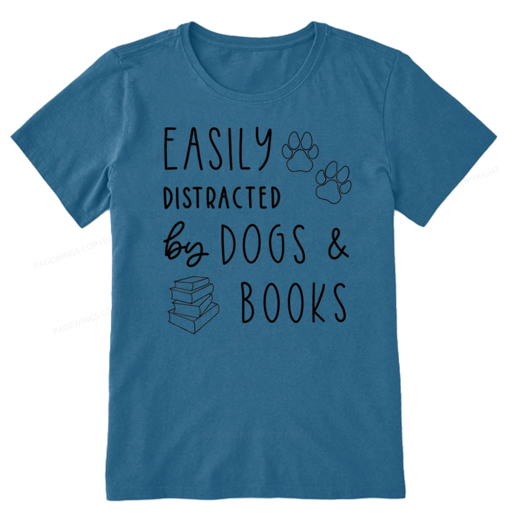 Pagewings Dogs And Books Unisex Classic T-shirt