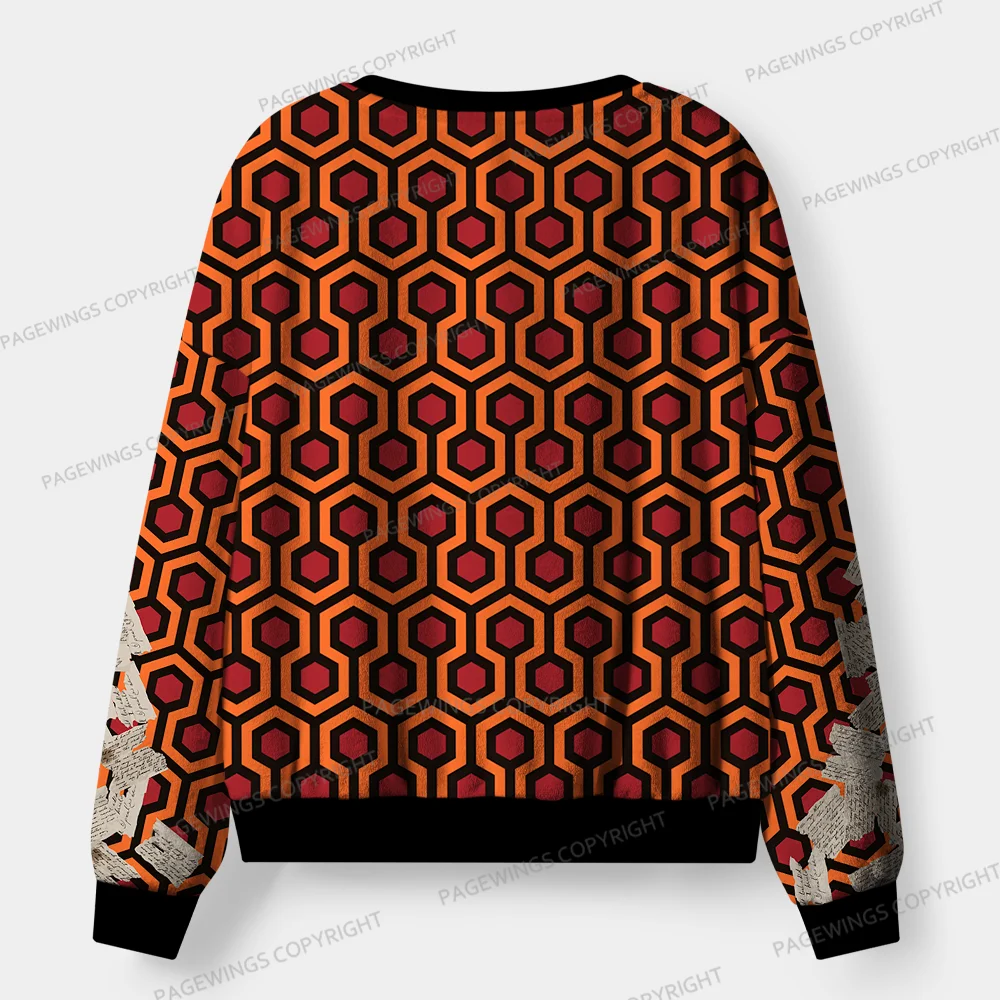 Pagewings Horror Novel Writer Unisex Flannel Pajama Set