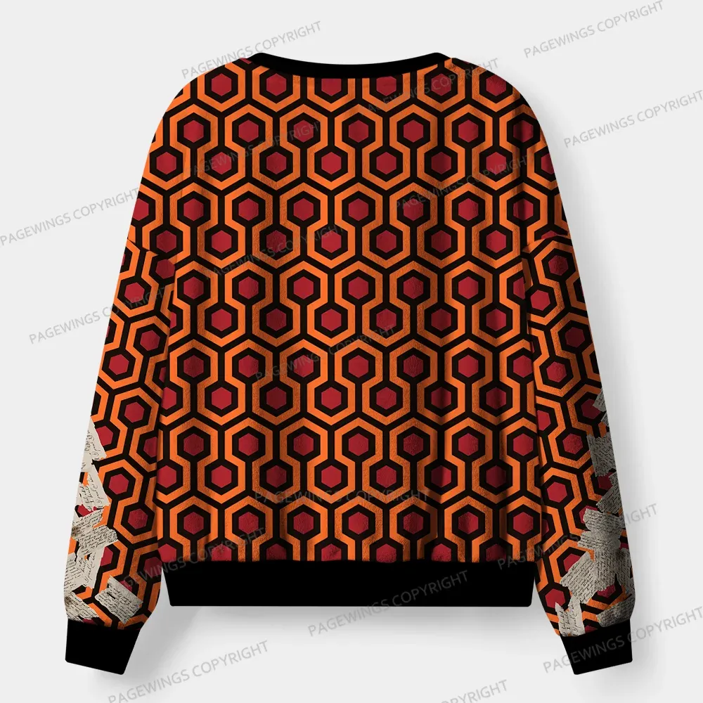 Pagewings Horror Novel Writer Unisex Flannel Pajama Set