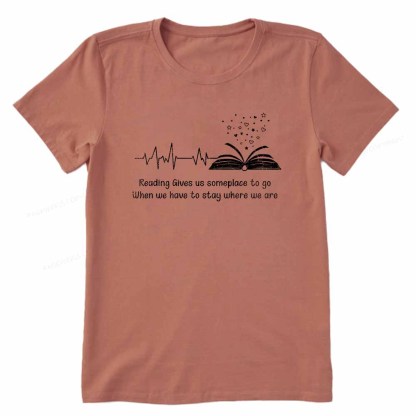 Pagewings Book Lovers Reading Reading Book Unisex Classic T-shirt